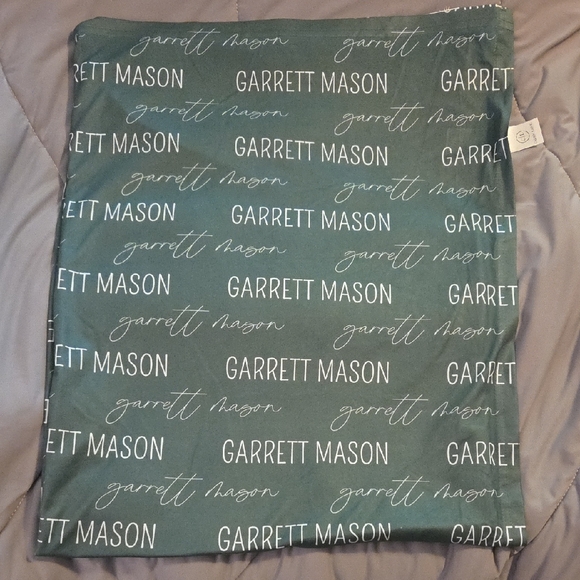 Personalized Baby Name Swaddle Blanket - Picture 1 of 3